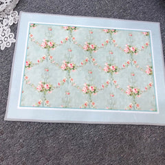 YICKYUE  -  French Retro Carpet Pink Cute Home Door Porch Floor Mat Dusting Footmat Romantic Soft Pattern Rugs Classical Decor Floormat