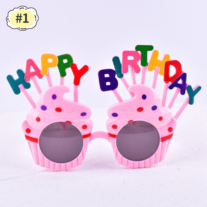 Happy Birthday Glasses Funny Party Dress Up Glasses Photo Props Decorations for Children Adults decoraciones para fiestas