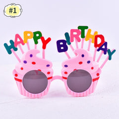 Happy Birthday Glasses Funny Party Dress Up Glasses Photo Props Decorations for Children Adults decoraciones para fiestas