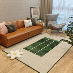 YICKYUE  -  Modern Light Luxury Living Room Carpet Irregular Green Classic Nordic Art Design Bedroom Rug Minimalist Girl Home Decoration Mat