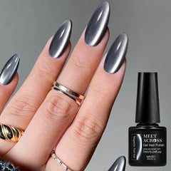 YICKYUE  -  7ml Sparkly Cat Magnetic Nail Gel Polish Semi Permanent UV LED Paintning Gel For Nails Salon UV/LED Need Varnishes