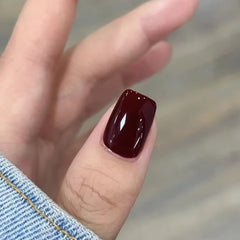 YICKYUE  -  12ml 1pcs Red Jelly Gel Nail Polish Long-Lasting Glossy Finish UV/LED Cured Nail Lacquer for Natural Nails Nail Supplies