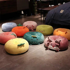 Cute Cartoon Plush Thickening Office Chair Cushion Soft Comfortable Animal Butt Support Chair Cushions for Student Chair Pillows