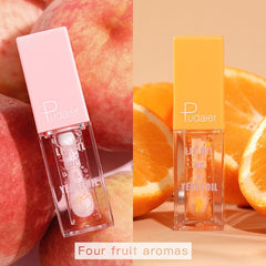Yickyue Fresh Fruit Balm Lip Makeup Primer Moisturizing Clear Lip Oil Waterproof Long Lasting Liquid Lipstick Lip Gloss Makeup Cosmetics