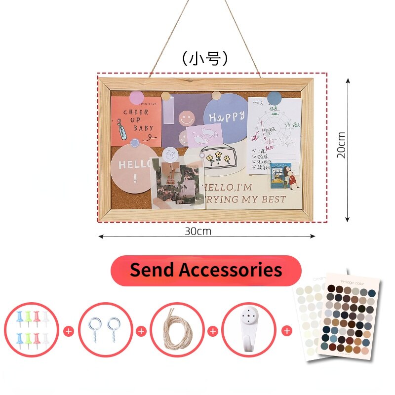 Ins Cork Board Creative Photo Wall Felt Wall Sticker Wall Board Wall Hanging Message Board Desk Decoration Note Board Background