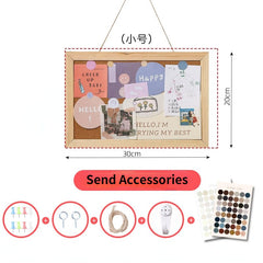 Ins Cork Board Creative Photo Wall Felt Wall Sticker Wall Board Wall Hanging Message Board Desk Decoration Note Board Background