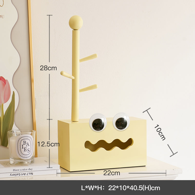 YICKYUE  -  Creative Tissue Box Jewelry Rack Cute Exquisite Storage Box Home Decor Livingroom Ornaments Wooden Key Sundries Finishing Rack