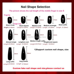 Glitter Rhinestone Design Fake Nail With Glue Press On Nails Y2K Handmade Luxury Long Coffin Reusable False Nails Tips Manicure