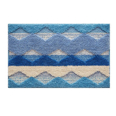 Bubble Kiss Shaggy Bath Mat Thicker Soft Comfortable Indoor Carpet for Home Decor Blue Floor Rug In The Room Door Mat Entrance