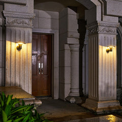 Solar wall light UFO LED sconces light outdoor courtyard villa garden Fence decoration Monocrystalline silicon Solar energy