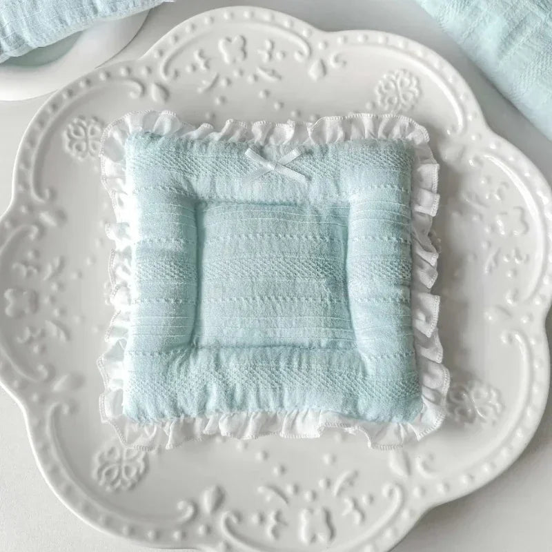 YICKYUE  -  Original Homemade Bow Ribbon Coaster Dining Table Kitchen Household Insulation Mat Korean Imported Fabric