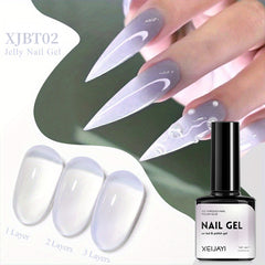 YICKYUE  -  Jelly Gel Nail Polish Transparent Nude Soak Semi-permanent Varnish Top Coat Gel Polish Nail Art All for Manicure