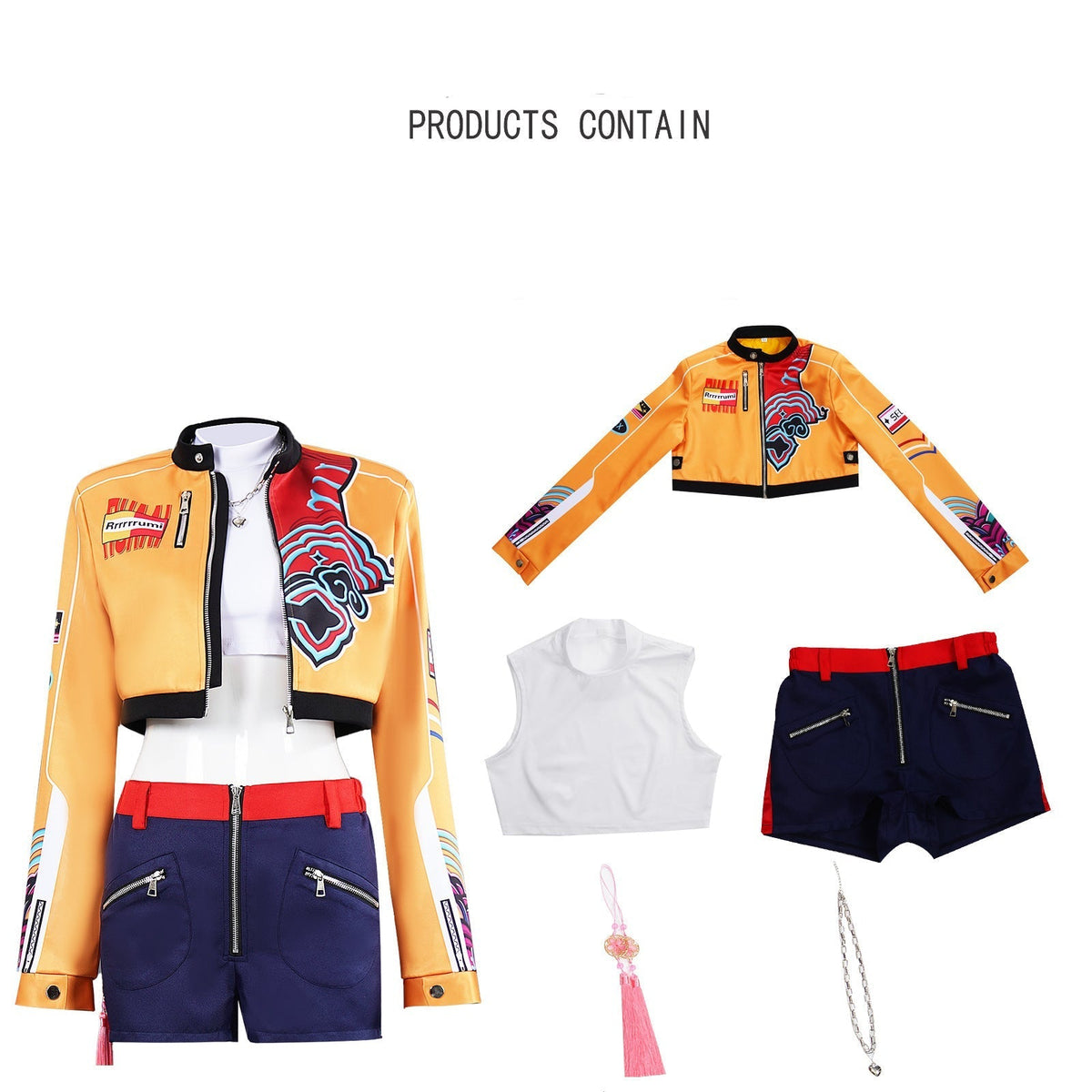 YICKYUE  Rumi Zoey Mira Cosplay Costume Adult Women Halloween Cosplay Outfits for Party