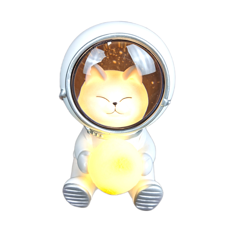 NEW Creative Galaxy Guardian LED Night Light Cute Pet Moon Spaceman Lamps Astronaut Bedroom Decorative Baby Kids Toys Gift