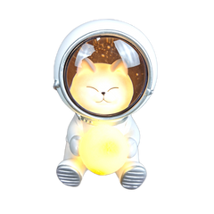 NEW Creative Galaxy Guardian LED Night Light Cute Pet Moon Spaceman Lamps Astronaut Bedroom Decorative Baby Kids Toys Gift