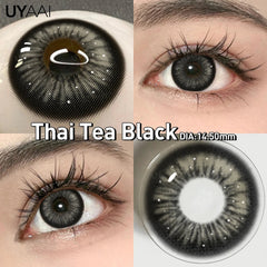 YICKYUE  -  1 Pair Brown Lenses Natural Big Eyes Gray Lenses Cosmetics Korean Style Lenses y2k Colorcon Blue Eye Conatcts Puple Lenses