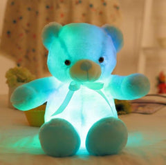 Kawaii Glowing Teddy Bear Luminous 30 cm Creative Light Up LED Colorful  Stuffed Animal Plush Toy Christmas Children's Gift