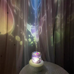 Star Projector Star Sea Mermaid Dream Rotating Night Light Soft Atmosphere Lighting Bedroom Children's Room Romantic Gift