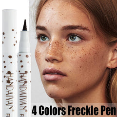4 Colors Natural Lifelike Freckle Pen Long Lasting Brown Makeup Face Contouring Freckle Pen Waterproof Dot Spot Pen Concealer