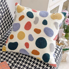 Yickyue Nordic living room sofa pillow bedroom bedside cushion ins petal egg flower cushion decorative pillow (including core)