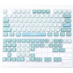 123 Keys GMK Cloned Iceberg XDA Profile PBT Dye Dye Sublimation Keycaps Mx Switch Fit 61/64/68/87/96/104/108 Keyboard XDA Keycap