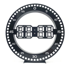 Home Decor Large Wall Clock LED Clock Creative Jump Second Clock Digital Clock 3D Silent Electronic Clock for Living Room