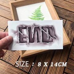 Waterproof Temporary Tattoo Sticker Alphabet End Design Body Art Fake Tattoo Flash Tattoo Arm Leg Male