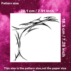 YICKYUE  -  Dark Lines Herbal Juice Tattoo Stickers Temporary Tattoos Fake Tatto Must Tattoo Woman Y2K Tatouage Sexuele Ive Sticker Charm