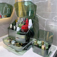 Transparent Cosmetic Storage Box Large Capacity Makeup Drawer Type Skincare Lipstick Organizer Elegant Jewelry Container