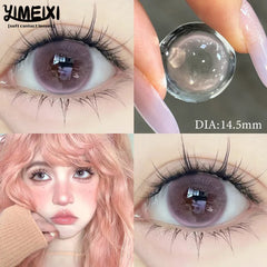 YICKYUE   -  New Natural 2-Piece Color Contact Lenses Large Diameter Beautiful Pupil High Quality Soft Lenses Diopters Myopia Degree