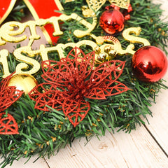 Yickyue Christmas Double Bell Garland Faux Pine Cones Red Berries Garland Door Wall Hanging Merry Christmas Decoration Navidad New Year