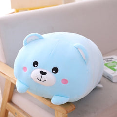Cute Animal cushion Dinosaur Pig Cat Bear Plush Toy Soft Cartoon Panda Hamster Elephant Deer Stuffed Doll girl Pillow Gift