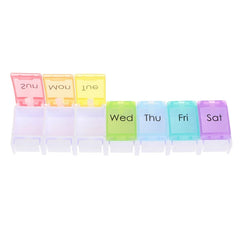 7 Days Medicine Pill Box Mini Round Portable Travel Storage Vitamin Box Sort Tablet Holder Organizer Container Cases RANDOM
