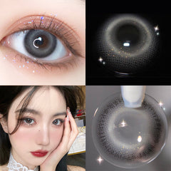 YICKYUE  -  Graded 1pair Breeze Colored Contact Lenses 14mm Softlens