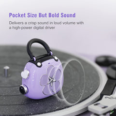 YICKYUE  -  [DOSS Candy Mini] DOSS Wireless 5.0 Mini Speaker - 5W Powerful Sound, Retro Chic Design, Portable & Rechargeable, Perfect Gift Idea