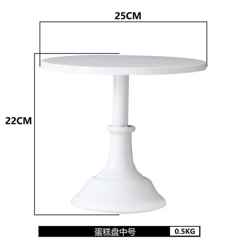 White Iron Dessert Table Decoration Display Stand Cake Tray European Afternoon Tea Dim Sum Rack Cold Meal Tea Break Table