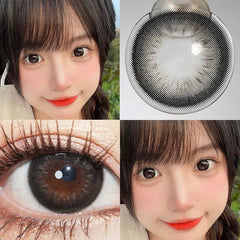 YICKYUE  -  2pcs/Pair Cosmetic Contact Lens Natural Contact Lenses For Eyes Prescription with Diopter Large Diameter Eye Lens