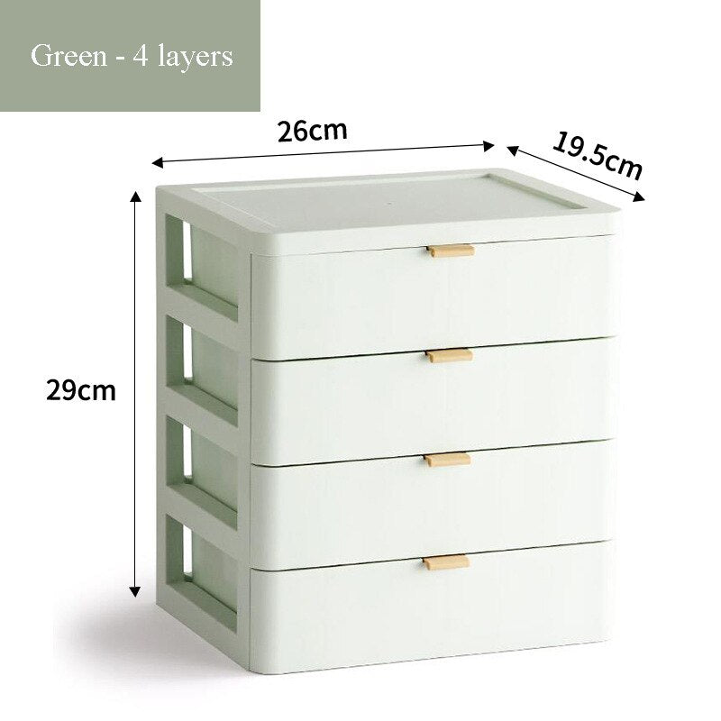 2/3/4 Tiers Office Desktop Organizer Drawer Bathroom Storage Box Makeup Rack Jewlery File Tray Desk Accessories Organizer
