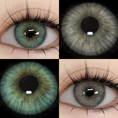 YICKYUE  -  2 pcs/pair New Color Contact Lenses for Eyes Green Contact Lenses Colorful Fashion Gray Contact Yearly Brown Eye Lenses