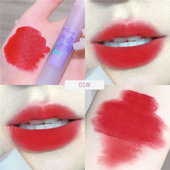 Von Gee 6 Colors Lip Glaze Velvet Matte Lipstick Waterproof Nude Lip Gloss Long Lasting Easy To Color Lip Tint Mud Cosmetics