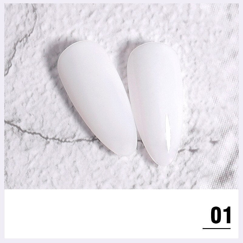 New Transparent Nude Pink Jelly UV Gel Polish Soak Off Colorful Jelly Nail Gel Polish Long Lasting Nail Art Lacquer Varnish