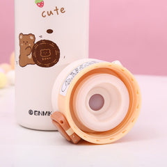 350/450ml Kawaii Thermos Vacuum Flask 304 Stainless Steel Couple Water Cup 2022 Christmas and New Year Gift