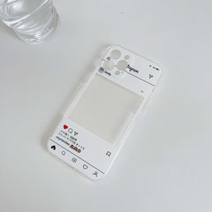 Ins screenshot soft silicone phone case for iphone 12 mini 11 pro max 7 8 plus x xr xs max can put photo cute cover capa shell