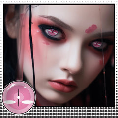 YICKYUE    Anime Cosplay Color Contact Lenses 2Pcs Myopia Colored Contact Lenses Half Yearly Halloween Lens Party Cute Eye Lenses