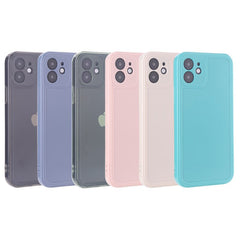 9 colors ins jane phone case silicone protective cover for iphone 12 mini 8 7 plus 11 pro max x xr xs max cool shell conque