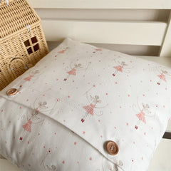 YICKYUE  -  Home Decoration Bedroom Pillow Cartoon Ballet Cute Mouse Pattern Pillow Cushion Bed Sofa Car Children's Room Pillowcase