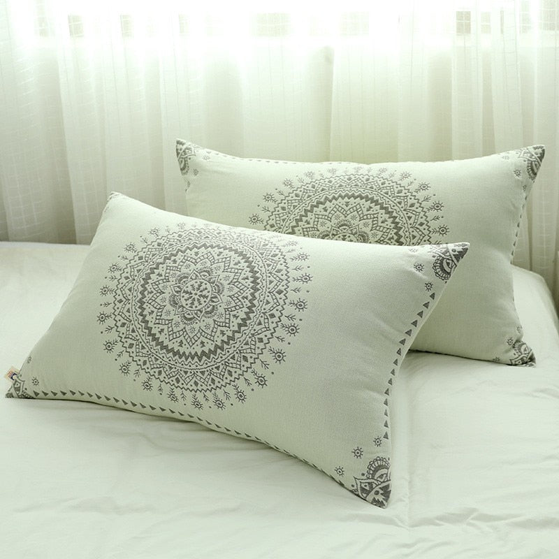 Gauze Bedding Set Soft Cotton Bedspread With Pillowcase Twin Queen Double Nordic Air-conditioning Throw Blankets Sofa Cover