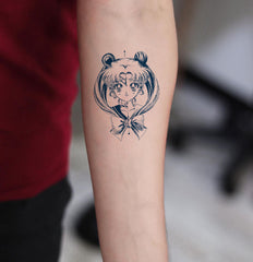 YICKYUE  -  12pcs Semi Permanent Cartoon Herbal Tattoo Stickers for Women Waterproof Disposable Water Transfer Printing Stickers Body Art