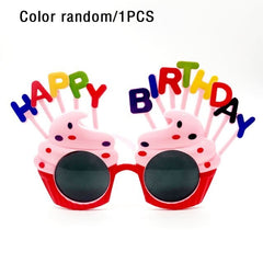 1pcs Happy Birthday Glasses Photo Booth Props For Birthday Party Kids Glasses Party Supplies Party Favor Accessories