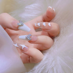 Love Diamond Heart-shaped Nail Rhinestone Decoration Nail Accessories 3d Nail Art Nail Styling Utensils Nail Jewelry 2022 New
